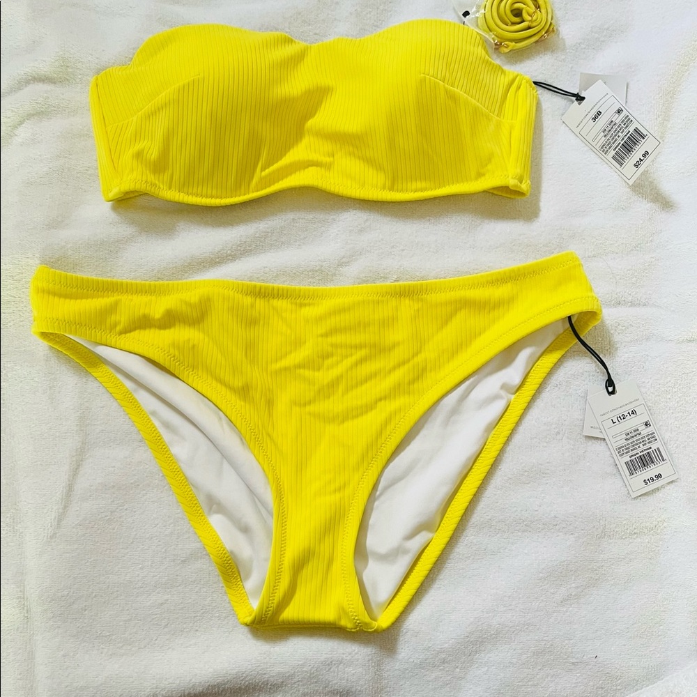 Yellow “Shade and Shore” bikini from Target.